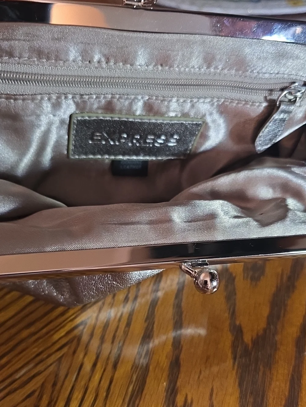 Express Genuine Leather Clutch